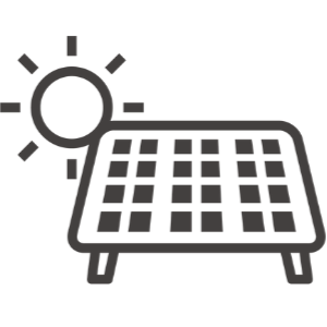 太陽光発電のイラスト