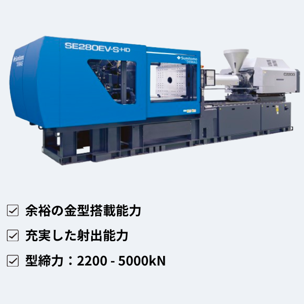 住友重機械工業㈱
横型・中型 標準機 SE-EV-S-HD