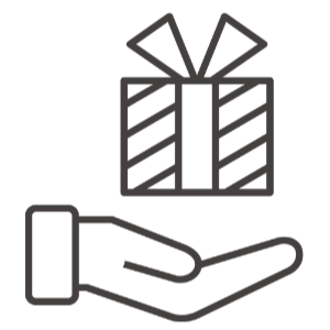 プレゼント贈呈のイラスト